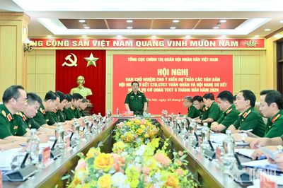 Đại tướng Nguyễn Trọng Nghĩa chủ trì Hội nghị Ban Chủ nhiệm Tổng cục Chính trị