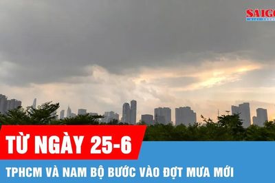 Từ 25-6, TPHCM và Nam bộ bước vào đợt mưa mới