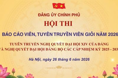Ngày mai diễn ra Hội thi Báo cáo viên, Tuyên truyền viên giỏi Đảng bộ Chính phủ năm 2026