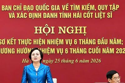 Đẩy mạnh tìm kiếm, quy tập và xác định danh tính hài cốt liệt sĩ trong 6 tháng cuối năm 2026