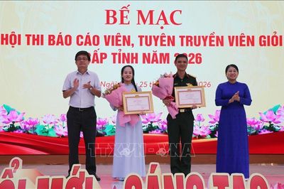 Bế mạc Hội thi Báo cáo viên, tuyên truyền viên giỏi tỉnh Quảng Ngãi năm 2026