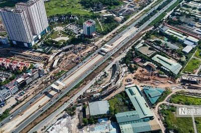 Cận cảnh siêu nút giao gần 2.400 tỷ đồng ở Hà Nội sau hơn 1 năm