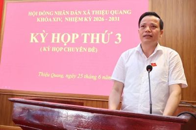 HĐND xã Thiệu Quang thông qua nghị quyết sắp xếp thôn