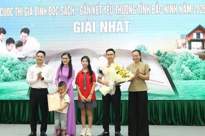 Bắc Ninh: Vinh danh 56 gia đình tiêu biểu Cuộc thi 'Gia đình đọc sách - Gắn kết yêu thương'