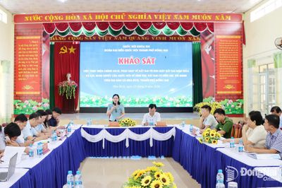 Đoàn đại biểu Quốc hội thành phố Đồng Nai khảo sát tại các xã Lộc Tấn, Nha Bích và phường Lộc Ninh