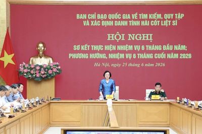Quyết tâm đến hết năm 2026 tìm kiếm, quy tập khoảng 3.000 hài cốt liệt sĩ