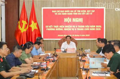 1.255 hài cốt liệt sĩ được tìm kiếm, quy tập trong 6 tháng đầu năm