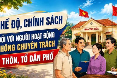 Chế độ, chính sách đối với người hoạt động không chuyên trách ở thôn, tổ dân phố
