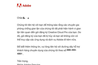 Adobe quét bản quyền diện rộng: Giải mã lý do nhiều tài khoản chính chủ bị khóa