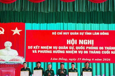 Lực lượng vũ trang tỉnh Lâm Đồng hoàn thành toàn diện nhiệm vụ 6 tháng đầu năm 2026