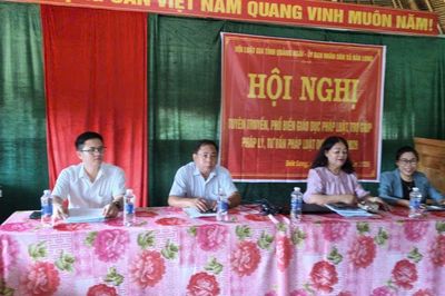 Quảng Ngãi: Hội Luật gia tỉnh tuyên truyền, phổ biến, giáo dục pháp luật tại xã Đăk Môn và Đăk Long