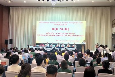 Đại biểu Quốc hội tỉnh Đắk Lắk tiếp xúc, đối thoại với doanh nghiệp, hợp tác xã