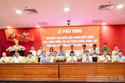 Khánh Hòa: Phát động 90 ngày cao điểm giải phóng mặt bằng các dự án trọng điểm