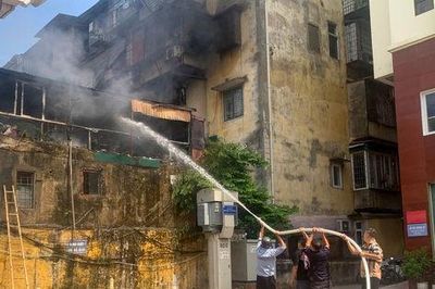 Phường Ngọc Hà: Kịp thời khống chế vụ cháy tại số 195 Đội Cấn