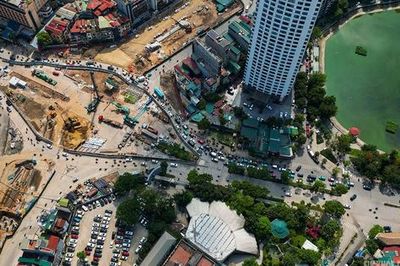 Đại công trường metro và Vành đai 1 giữa trung tâm Hà Nội