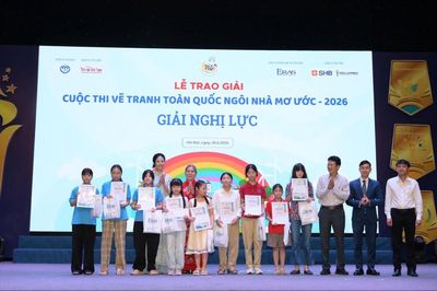 Trao giải Cuộc thi vẽ tranh 'Ngôi nhà mơ ước' 2026