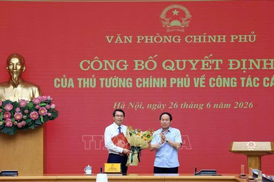 Đồng chí Trần Anh Tiến giữ chức Phó chủ nhiệm Văn phòng Chính phủ