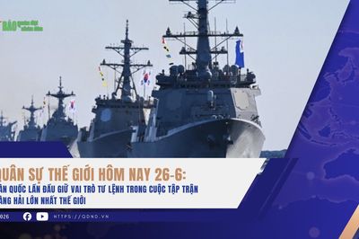 Quân sự thế giới hôm nay 26-6: Hàn Quốc lần đầu giữ vai trò tư lệnh trong cuộc tập trận hàng hải lớn nhất thế giới
