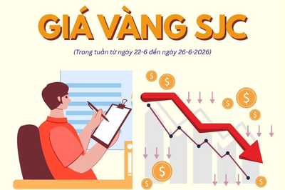 Biến động giá vàng SJC tuần qua