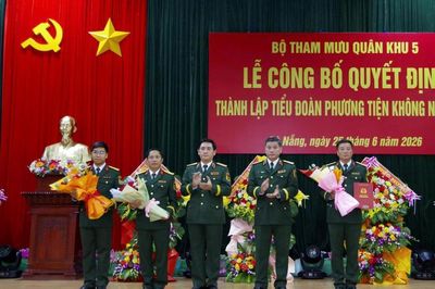 Quân khu 5 thành lập Tiểu đoàn Phương tiện không người lái