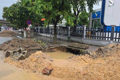 Thái Nguyên: Thi công dự án chống ngập, tiềm ẩn nguy cơ mất an toàn