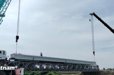 Dự án cầu Đại Ngãi nối Trà Vinh-Sóc Trăng vẫn thiếu nguồn cung vật liệu