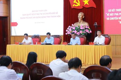 Thanh Hóa sơ kết thực hiện Nghị quyết số 57-NQ/TW và phong trào 'Bình dân học vụ số'