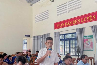 Xã Nam Giang tổ chức diễn đàn nhân dân góp ý xây dựng cán bộ