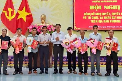 7 khu phố mới phường Hoài Nhơn Nam sẵn sàng đi vào hoạt động