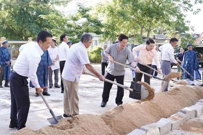 Xã Vạn Thắng khởi công tu sửa một số hạng mục đình Trung Dõng