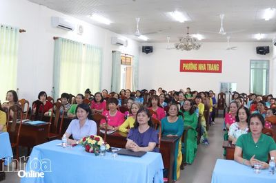 Hội Liên hiệp Phụ nữ phường Nha Trang tổ chức giao lưu văn nghệ và triển khai nhiệm vụ 6 tháng cuối năm