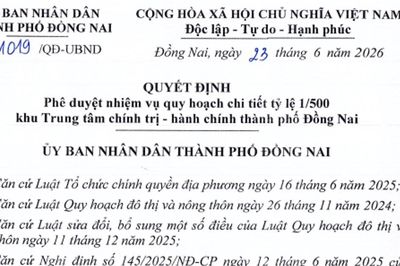Quy hoạch Trung tâm hành chính mới TP. Đồng Nai 102ha bên sông Đồng Nai