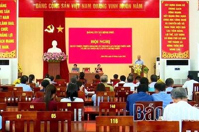 Xã Bình Phú triển khai việc sắp xếp, thành lập mới các chi bộ thôn