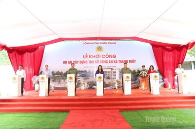 Khởi công xây dựng trụ sở Công an xã Thanh Thủy