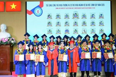 Trao bằng đại học chính quy cho 1.064 tân cử nhân