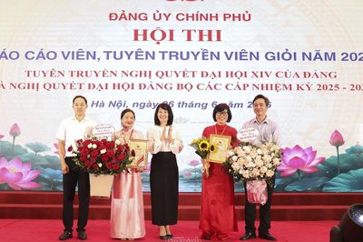 Đảng bộ Bộ Tài chính có 02 thí sinh đạt giải nhì hội thi Báo cáo viên, Tuyên truyền viên giỏi
