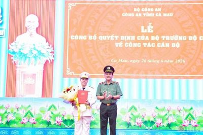 Công an Cà Mau có tân Phó Giám đốc