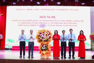 Phường Cầu Giấy - điểm sáng trong mô hình chính quyền địa phường 2 cấp