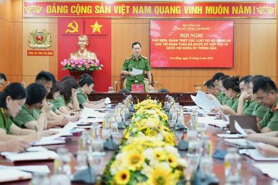 Công an tỉnh tuyên truyền, phổ biến, quán triệt các luật mới được Quốc hội thông qua