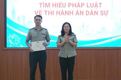 8 cá nhân đạt giải tại cuộc thi tìm hiểu pháp luật về Thi hành án Dân sự