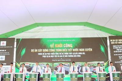 Hưng Yên: Khởi công dự án xây dựng công trình điều tiết nước Nghi Xuyên