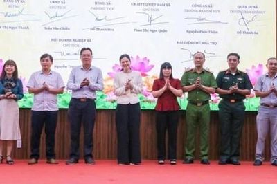 Công an xã Hóc Môn: Ký kết 2 mô hình 'Nhà trọ an toàn' và 'Doanh nghiệp không ma túy'