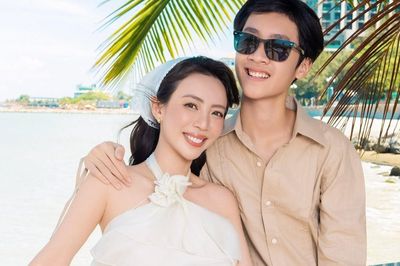 Thu Trang 'khoe' con trai cao 1,8 m