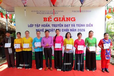 Tịnh Khê 'đánh thức' di sản Bài Chòi để hút khách du lịch