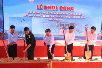 Điểm đặc biệt của 100 căn nhà tránh lũ cộng đồng vừa khởi công tại Đắk Lắk