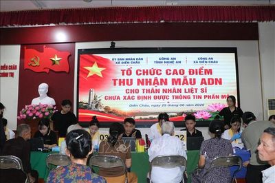 Nghệ An: Thần tốc thu nhận hơn 21.000 mẫu ADN thân nhân liệt sĩ