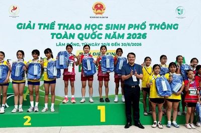 Đoàn học sinh Bắc Ninh dẫn đầu toàn quốc bảng tổng sắp huy chương môn điền kinh