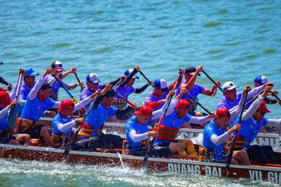 Sôi nổi Giải đua thuyền truyền thống Cẩm Lệ - Hòa Xuân mở rộng 2026