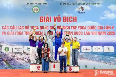 Đồng Nai giành cú đúp vô địch tại Giải các câu lạc bộ Yoga quốc gia và Giải vô địch trẻ Yoga quốc gia 2026