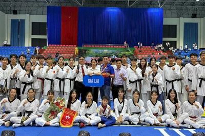 Các võ sĩ Gia Lai giành 22 huy chương tại Giải Vô địch Taekwondo các câu lạc bộ quốc gia